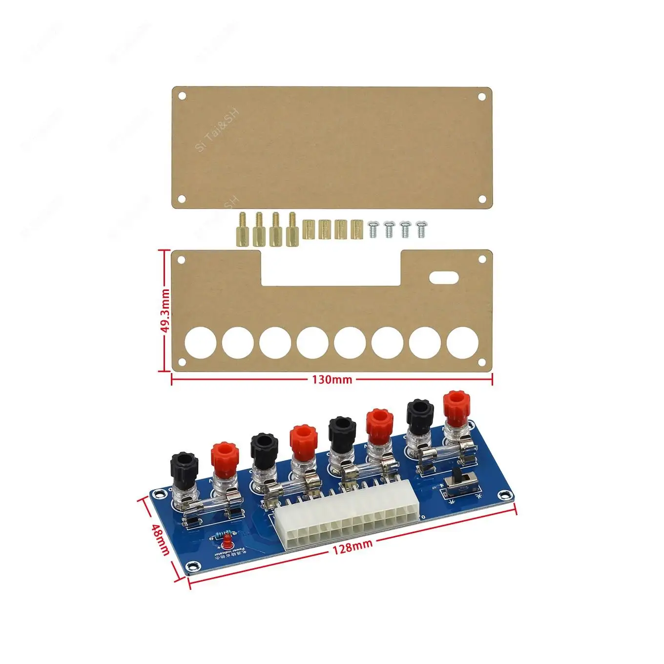 XH-M229 Desktop PC Chassis Power ATX Transfer to Adapter Board Power Supply Circuit Outlet Module 24Pin Output Terminal 24 Pins