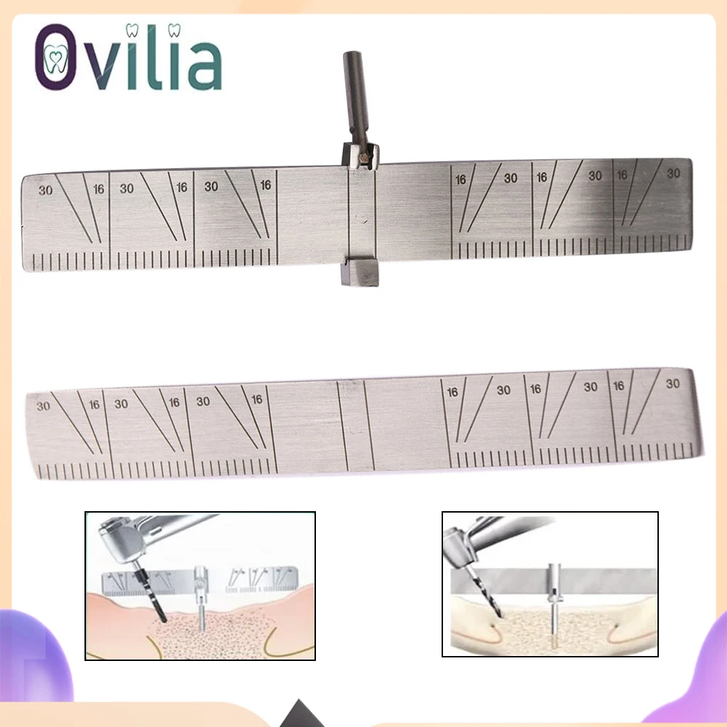 

Dental Implant Locating Guide Surgical Planting Positioning Locator Angle Ruler Guage Autoclavable Planting Measuring Autoclave