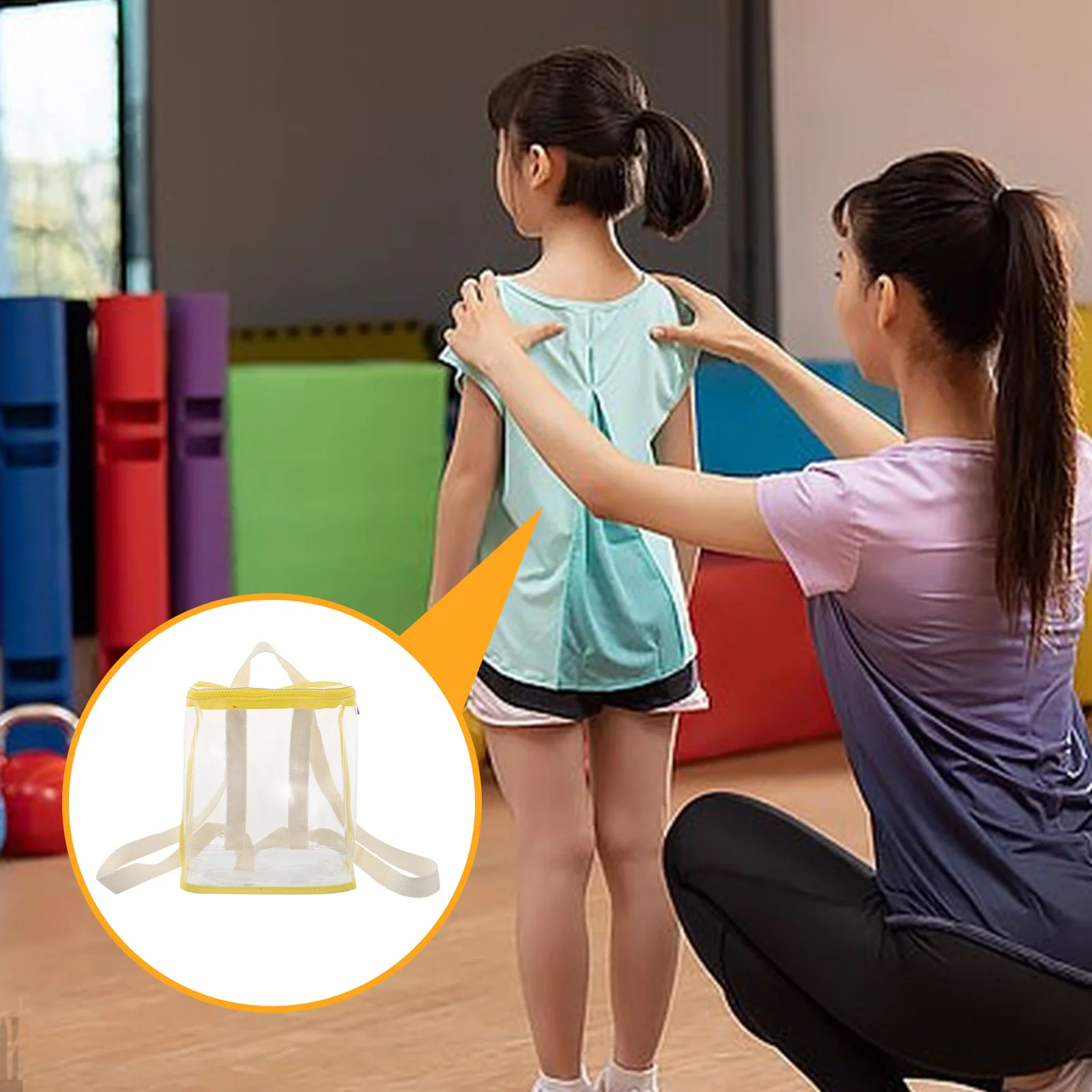 Sac à dos Transparent pour enfants, sac d'école Transparent en PVC imperméable pour enfants, léger, grande capacité, crayon d'activité de voyage en plein air