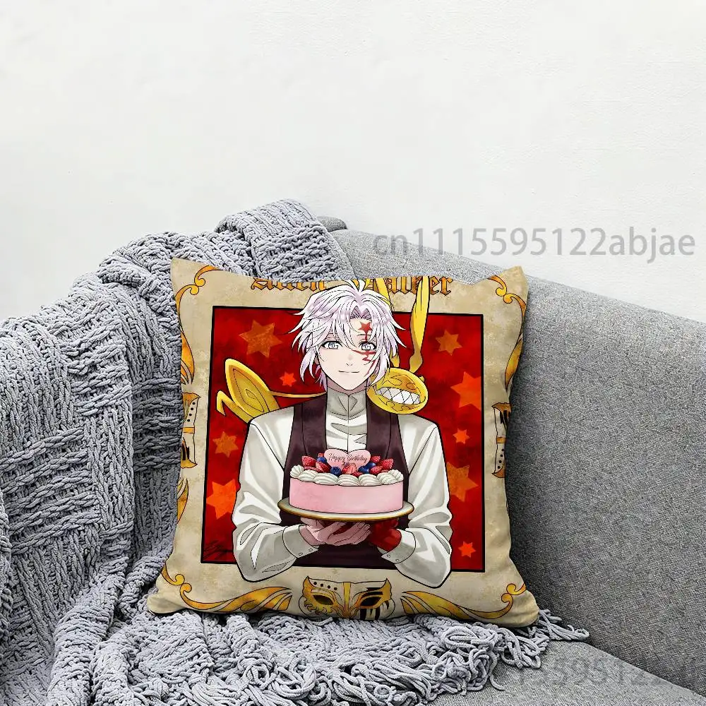 D Gray Man A-Allen Walker Throw Pillow Case 50x50cm DIY Square Pillowcase Square Office Cushion Cover