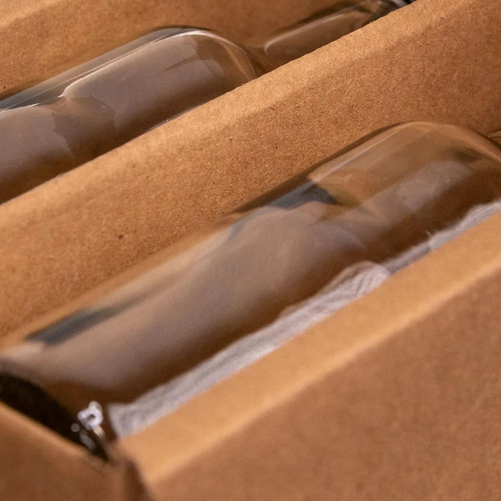 Customizable 5oz Bottle Holder Shipping Box for Homemade Hot Sauce, Bitters, Jams - Strong, Durable, USA-Made, Ideal for Small B