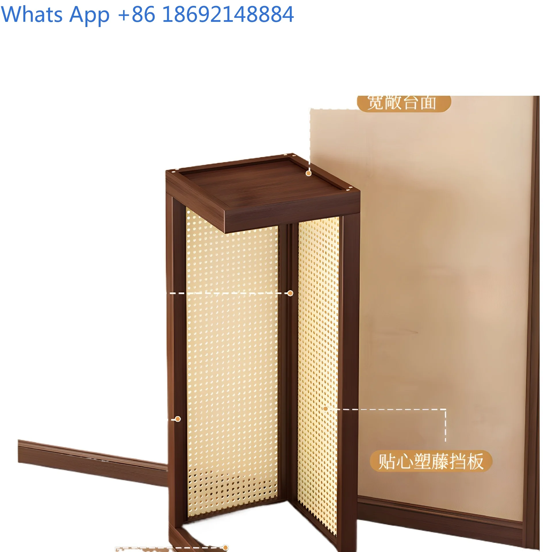 Wooden Solid Wood Flower Stand Floor Standing Plant Shelf for Living Room Near TV Cabinet Decorative Display Stand 2025 New