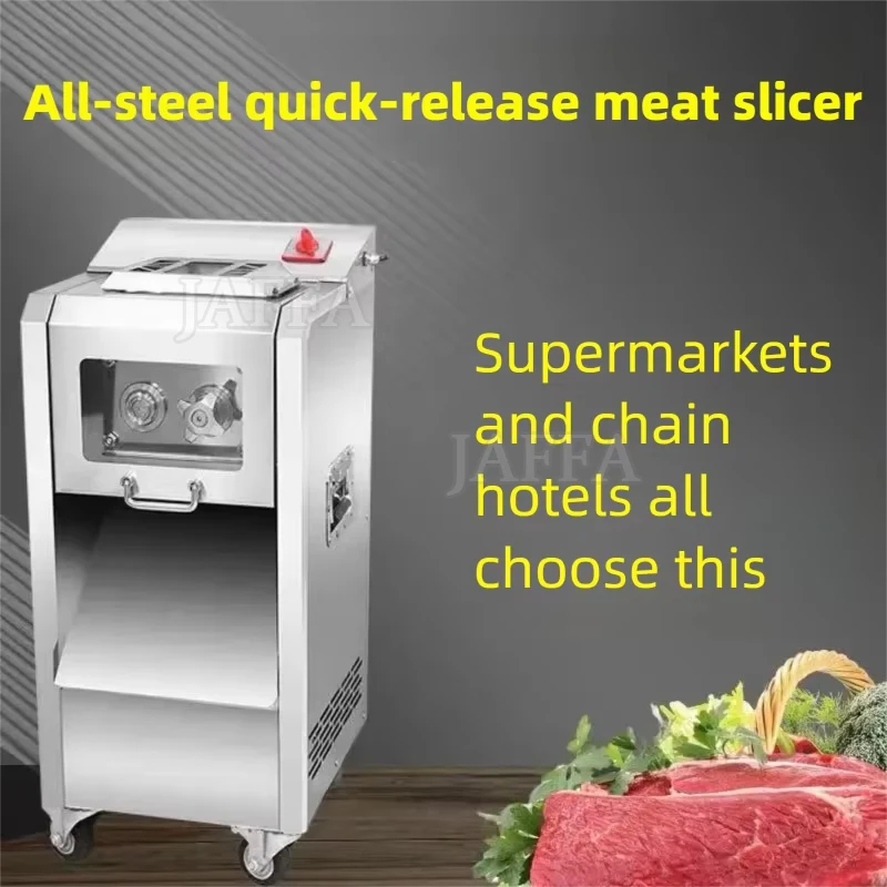 110V/220V Electric Meat Slicer Machine Commercial Automatic Stainless Steel Electric Slicer Potato Slicing Machine Vegetables
