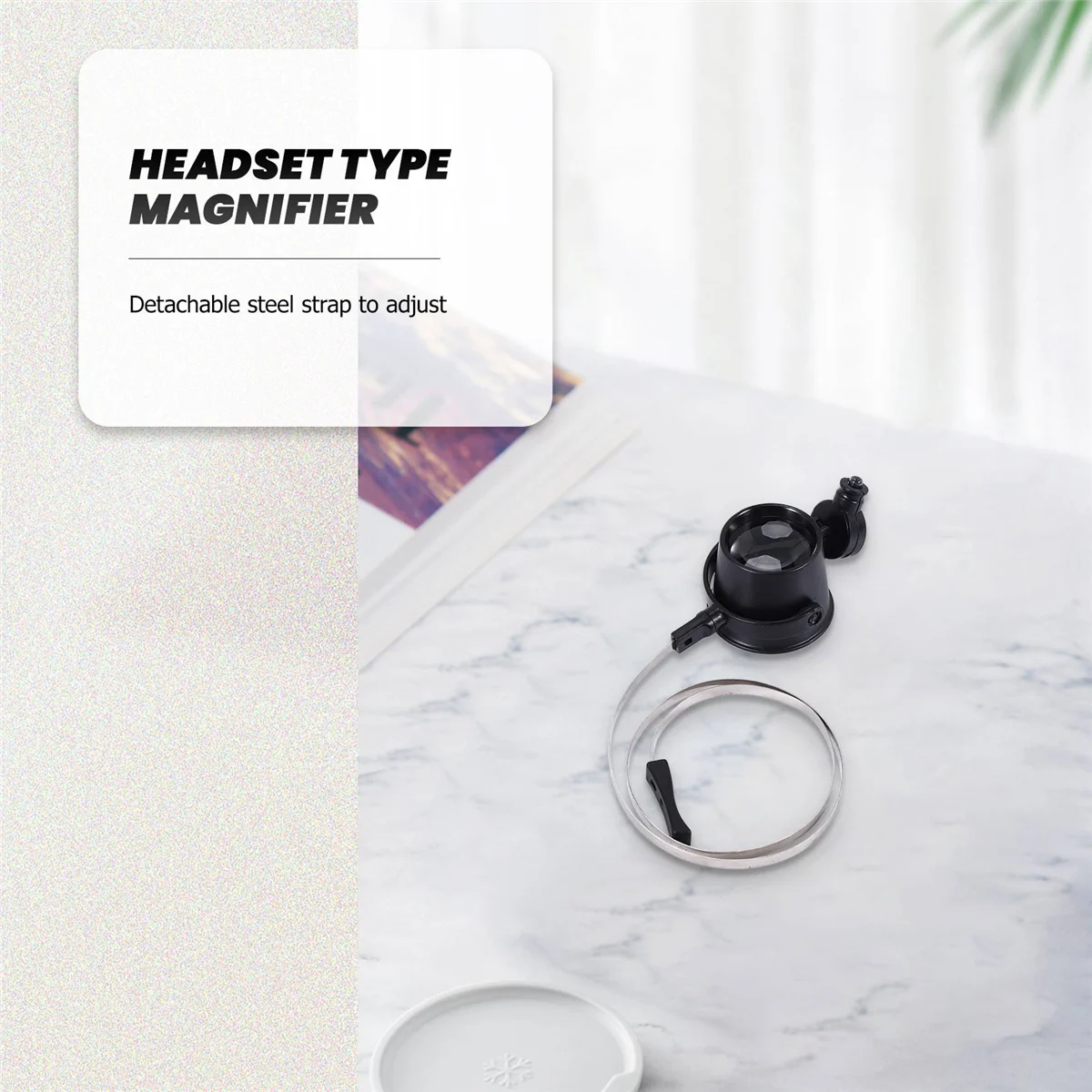 Y06A Illuminated 15X Magnifier / LED Eye Loupe For Repairing Clocks Watches Gems