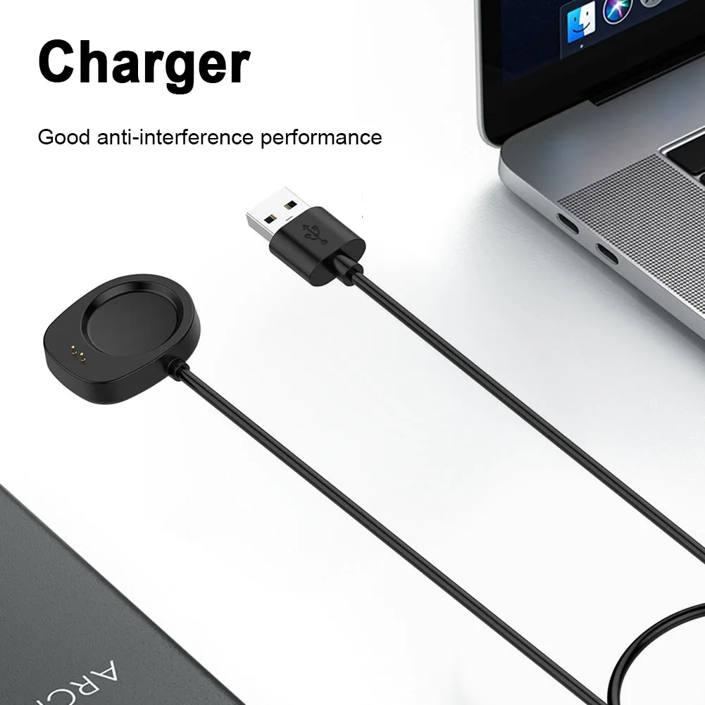 

1M USB Charging Cable Magnetic Charging Cable Base Cord Wire Fast Charging Cable for Amazfit T-Rex3 A2322 /Amazfit Balance A2286