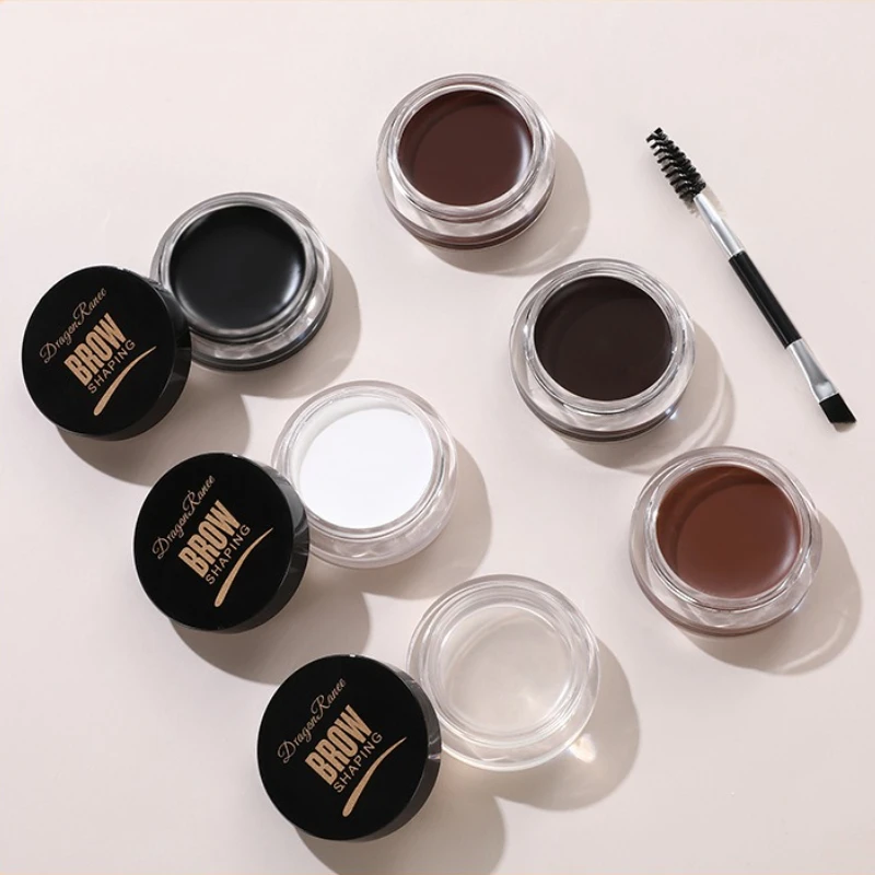 6 colori Wild Sopracciglio Styling Sopracciglio Impermeabile a lunga durata Impostazione Gel Cera Wild Sopracciglio Correttore Pasta per lo styling cosmetico