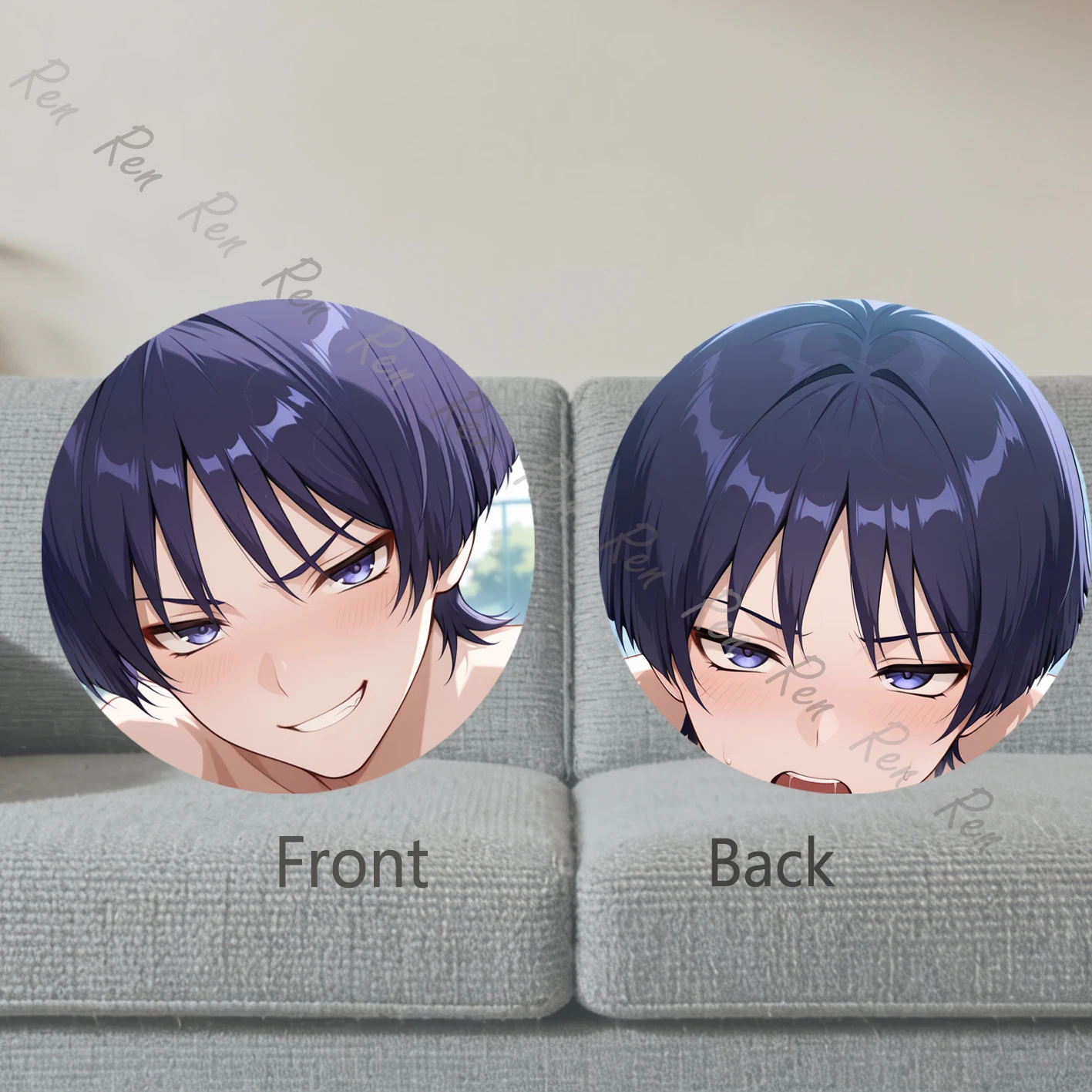 Dakimakura Anime Scaramouche Wanderer Pillow Cover Sofa Cushion Double-side Print Throw Pillow Case 40X60cm