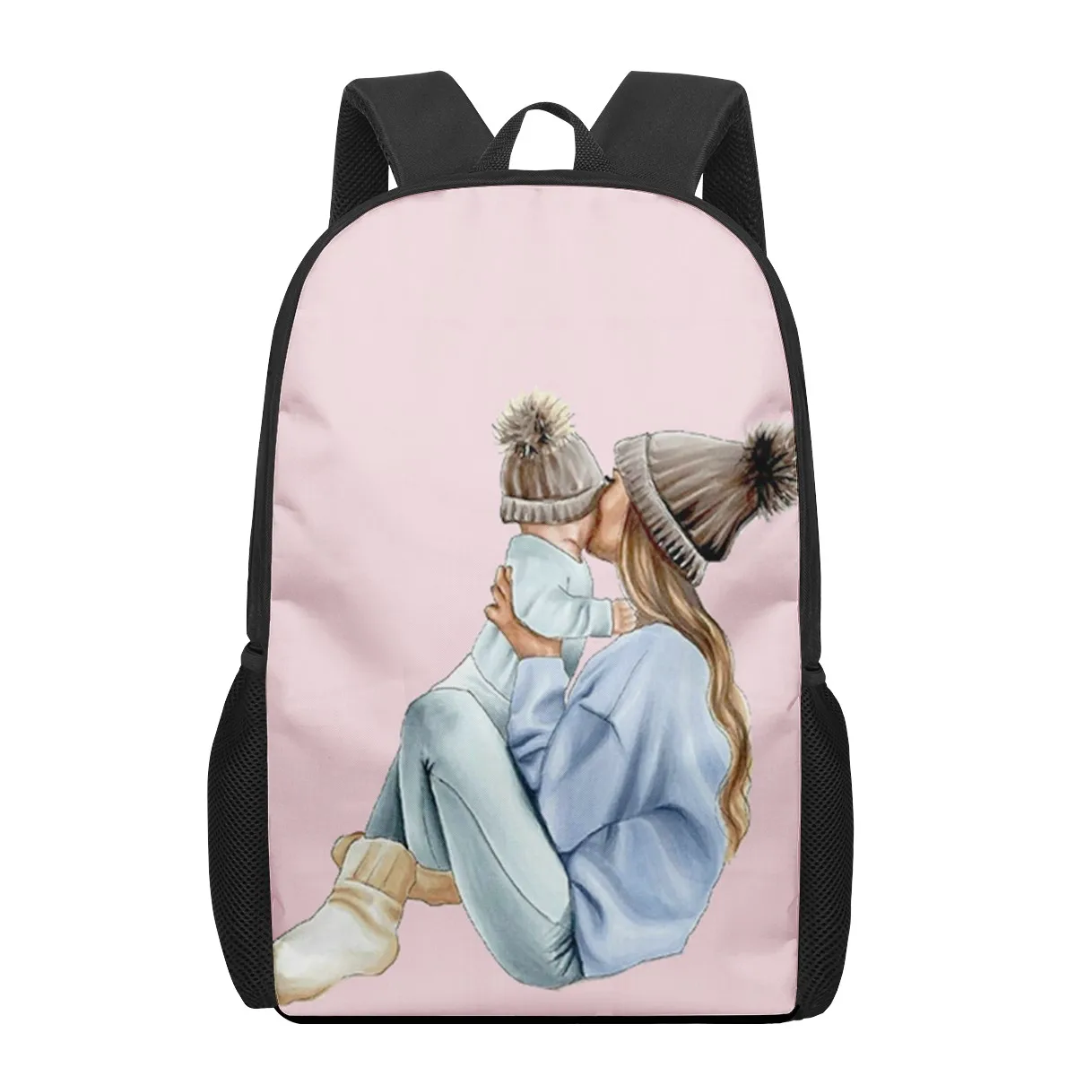 Ragazza Super Mom baby 3D Print School zaino per ragazzi ragazze adolescente bambini Book Bag borse a tracolla Casual zaino di grande capacità