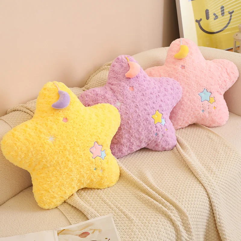 45cm Starry Moon Pillow Eid Ramadan Soft Stuffed Plush Cushion Middle Eastern Festival Eid Mubarak Kareem Muslim Home Decors