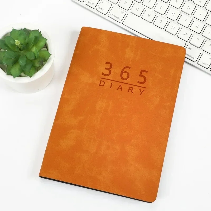 2025 Spain Agenda Protects Notebook Smart 365 Day Soft Leather Timetable Notepad, Spanish Planner Efficiency Notebooks Journals