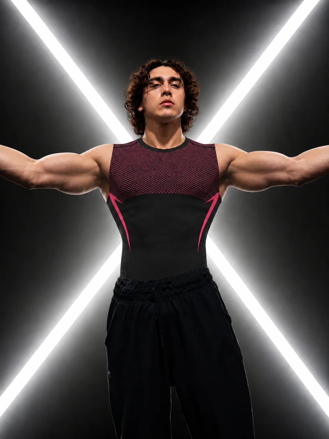 Camiseta de Compressão Masculina para Corrida e Academia, Sem Mangas, Secagem Rápida, Roupas Esportivas Masculinas para Fitness e Musculação