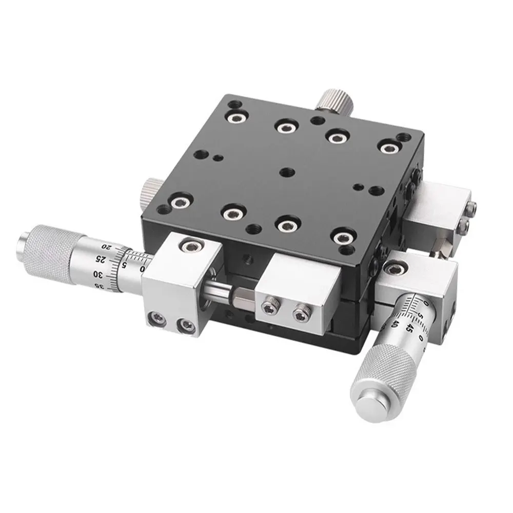 XY محور 60 مللي متر LY60-C LY60-R LY60-L LY60-CM LY60-RM منصة النزوح اليدوي انزلاق الجدول الأفقي السكك الحديدية نوع التشذيب الجدول