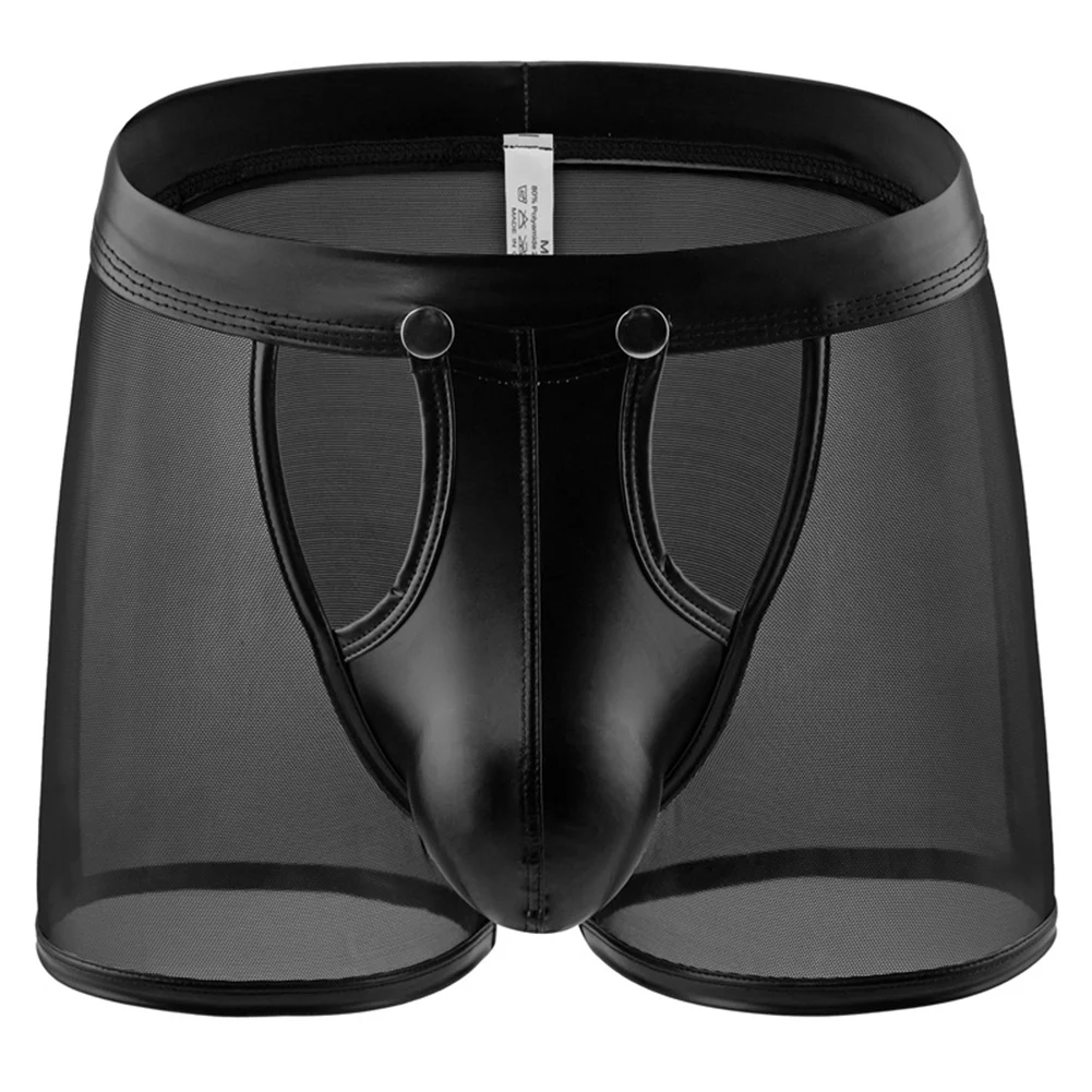 

Front Hollow Out Open Crotch Sexy Underwear Mens Briefs Removeable Peni Bugle Pouch Panties Man Lingerie Gayshorts