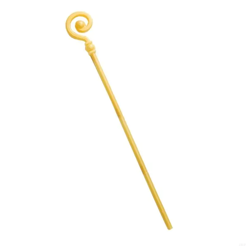 113cm 성인 청소년 어린이 플라스틱 마술 지팡이 코스프레 소품 파티를위한 골든 탑 장식 마술사 요정 스틱