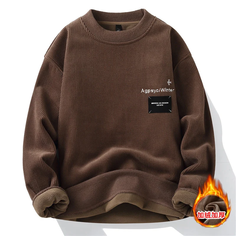Men's Casual Knit Sweater Pullover Men's Jumper Spring Autumn Streetwear Men Clothing Fashion Male Sweat-shirt Solid Color