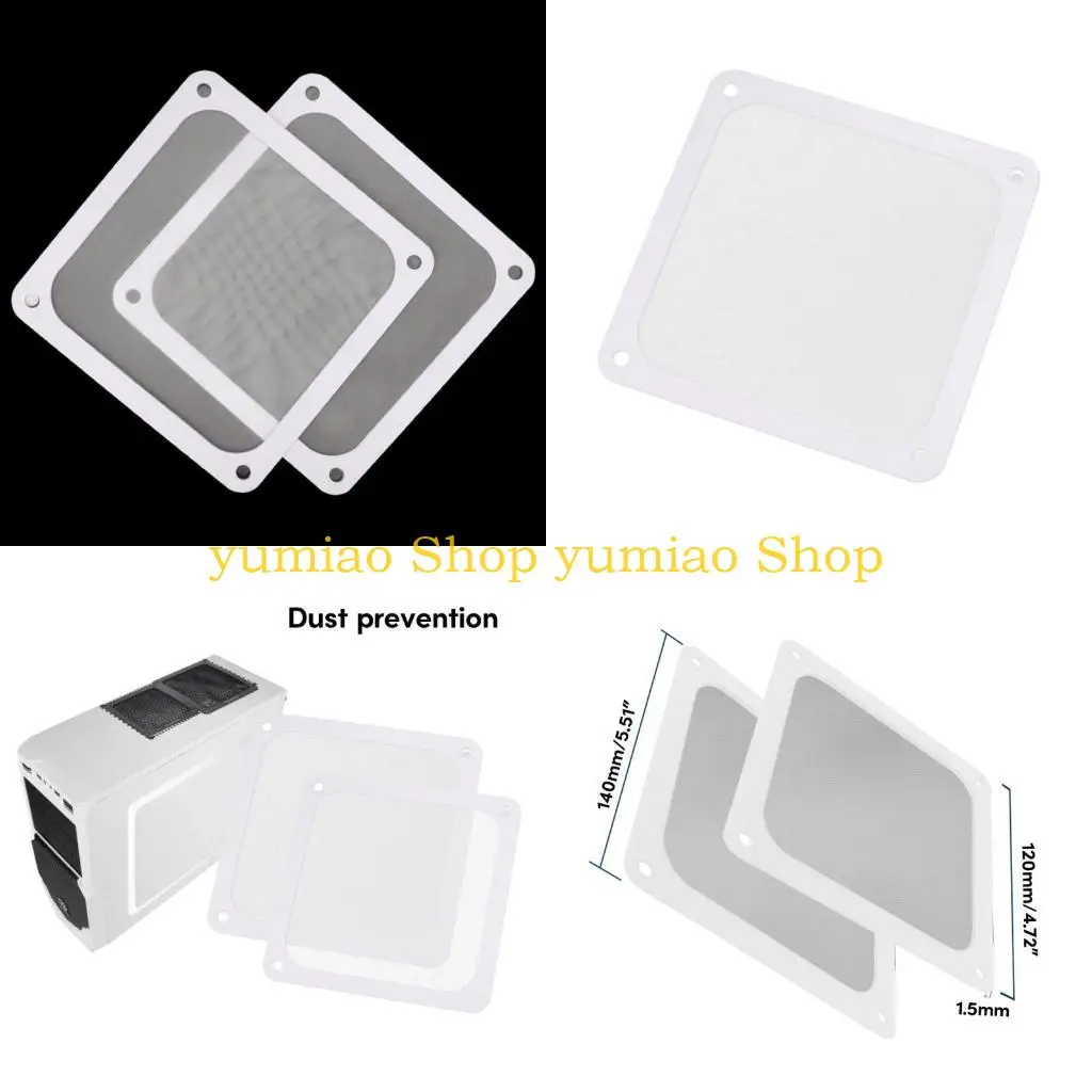 

587B Sleek and Durable Dustproof Covers Dust Filters for PC Chassis Cooling Fans Maintain High Performances