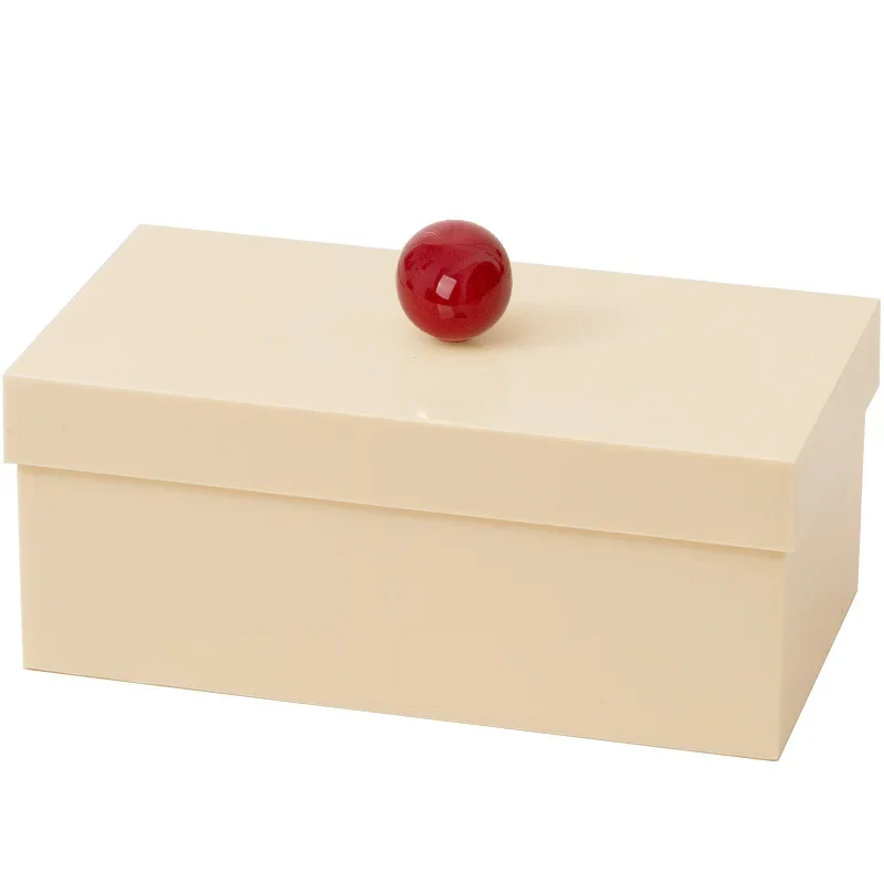 

Multifunctional dust-proof partition storage box with handle ball cover