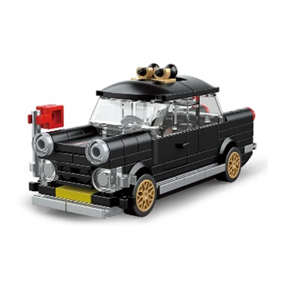 NEW DECOOL Mini Retro Car Model Building Blocks Excavator Crane Station Wagon City Classic Cars Bricks Toys For Children\'s Gifts