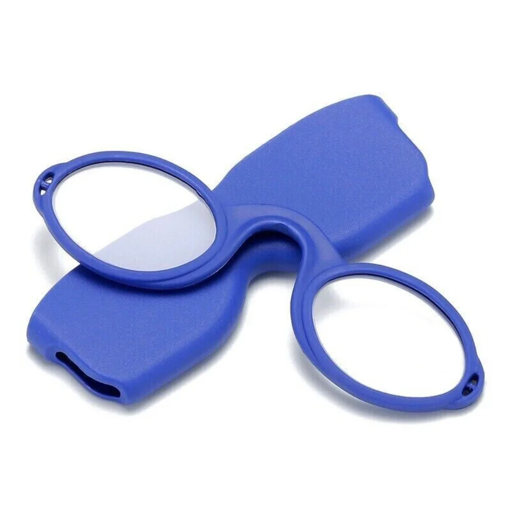 Pince Nez óculos de leitura com estojo, nariz, silicone, macio, moda