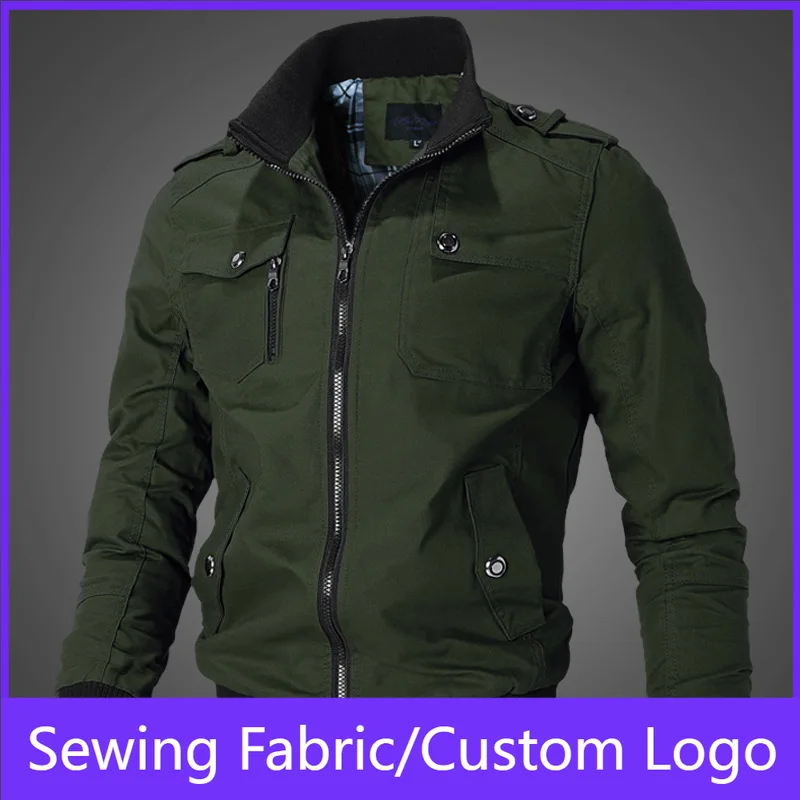 Bomber Jacket Men Fashion Casual Windbreaker Jacket Coat Men 2025 Spring Autumn New Hot Outwear Stand Slim Military Jacket Mens