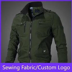 Bomber Jacket Men Fashion Casual Windbreaker Jacket Coat Men 2025 Spring Autumn New Hot Outwear Stand Slim Military Jacket Mens
