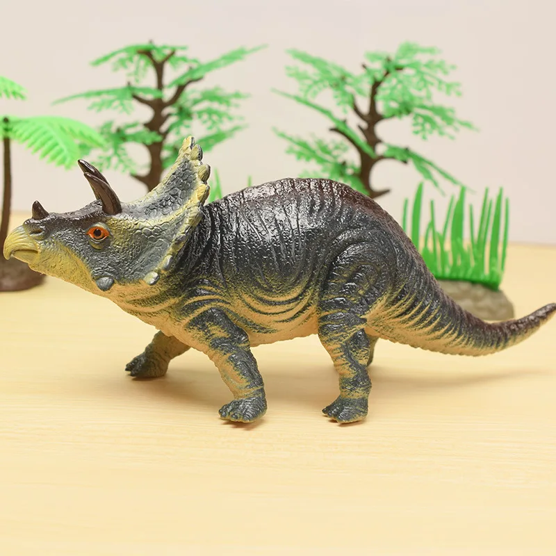 6 modelos vocales grandes Tiranosaurio Rex Triceratops, simulación de dinosaurio, juguetes suaves, juguetes con sonido divertido, regalo para niños