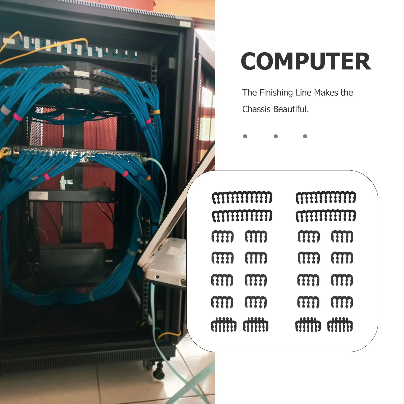 

5pcs 5 PCS Cord Organizers for Appliances Cable Tie Electronics Management Clips Computer Case Water Cooling