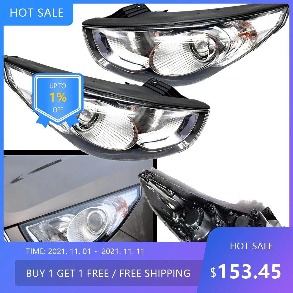 1 шт. авто бампер фара для Hyundai Tucson IX35 фара 2009 ~ 2012L автоаксессуары Tucson IX35 противотуманная фара