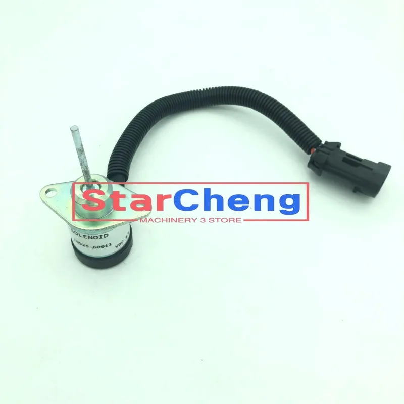 New 12V Fuel Shut Off Stop Solenoid 1G925-60011 6691498 Fits Bobcat S220 S250 S300 Skid Steer Excavator Engine Accessories