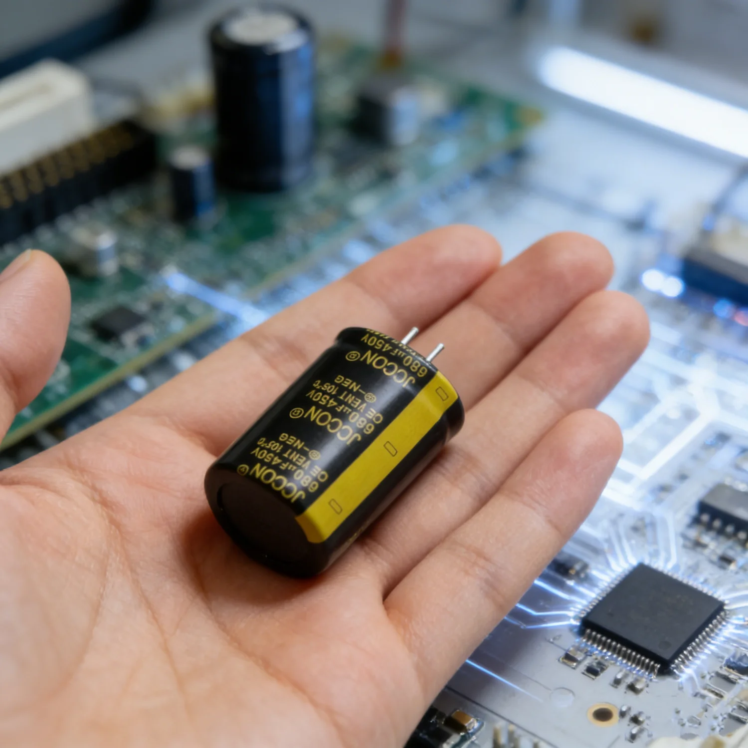 1 unidade Capacitor de Buzina Ultrassônico para Inversor 450V 680UF 35x50mm Preto Dourado Peça de Reposição para Máquina de Solda
