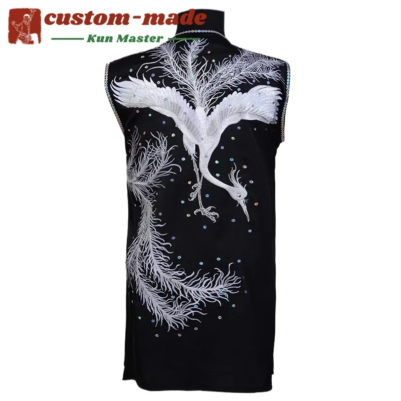 

Униформа для боевых искусств на заказ, костюм кунг-фу с вышивкой дракона, длинный кулак южного кулака, усиленный для соревнований по форм кунг-фу