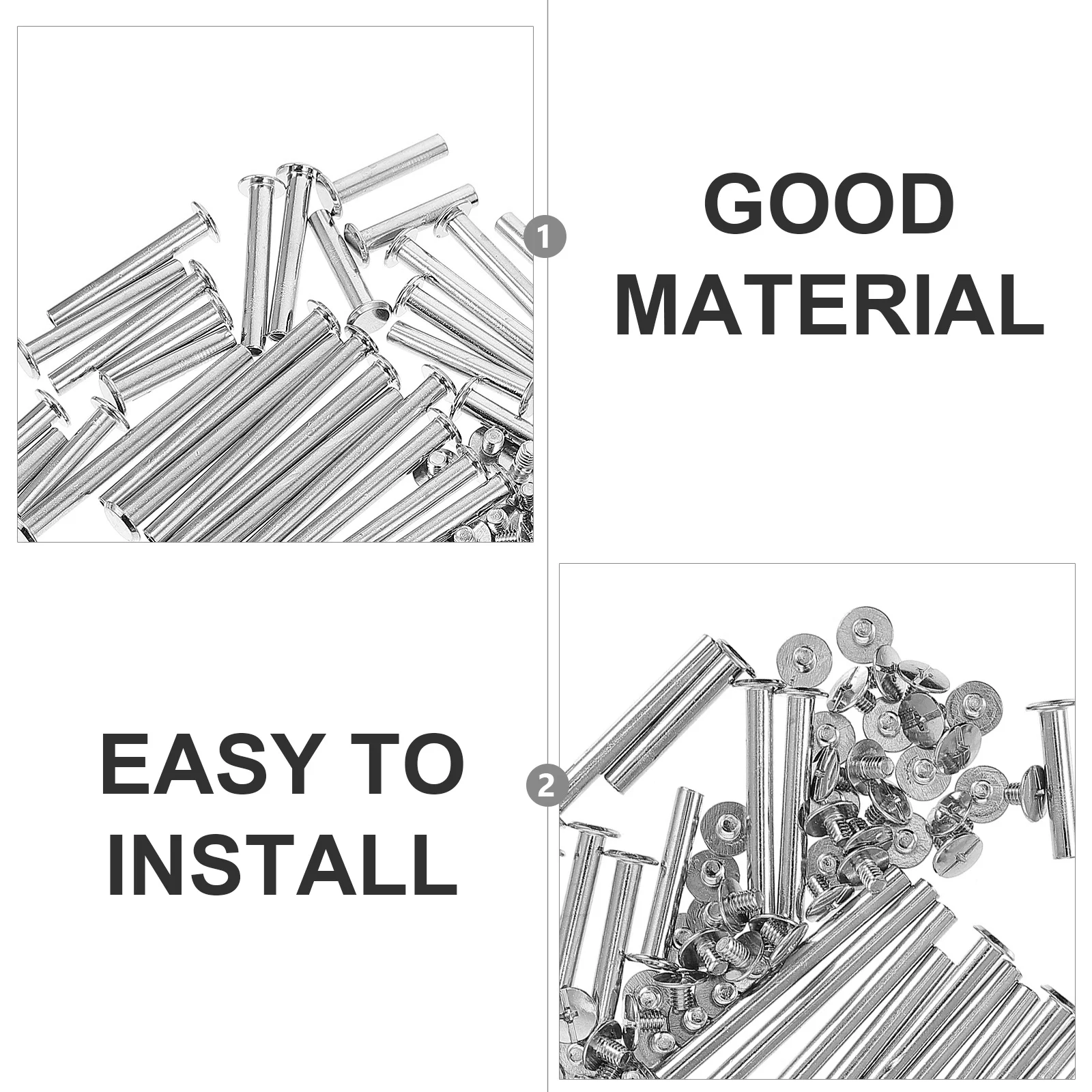 50 set Binding Screw Posts For Diy Scrapbook Craft Photo Albums Calendar Metal Fasteners Rust Resistant