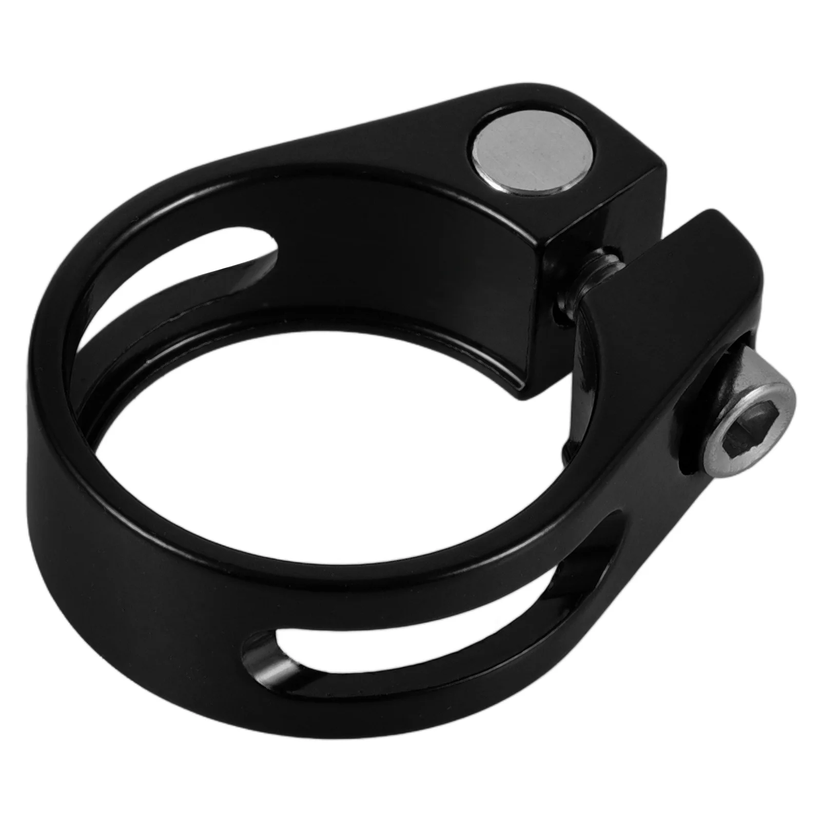 

Aluminum Alloy Bike Seatpost Clamp Folding Bicycle Seat Post Fixator Fine-Tuning Design Durable Road Bike Clamp Seat Tube