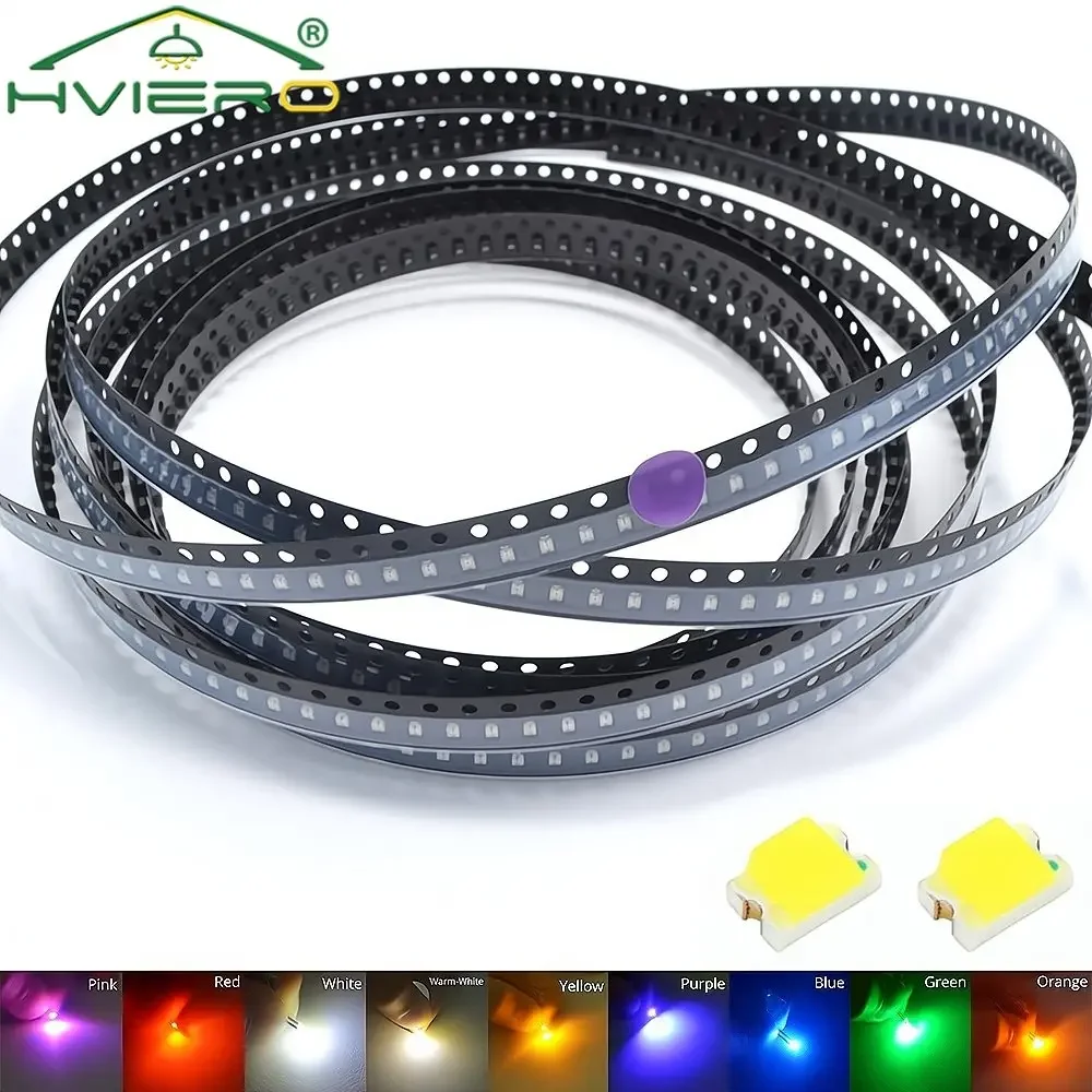 1000 peças 0805 smd led chips 2.0 ~ 3.0v lâmpada super brilhante destaque luz branco vermelho verde azul amarelo diodo emissor remendo iluminação