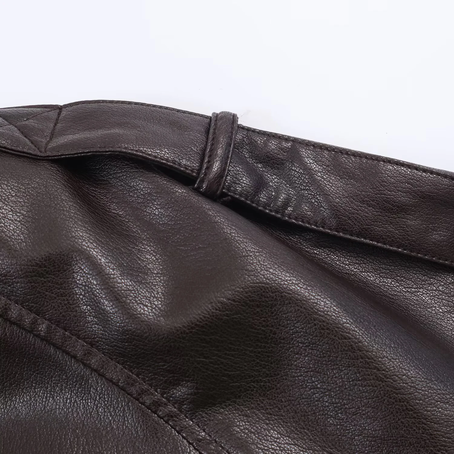 2025 зимняя новая женская одежда, стильная милая и универсальная куртка из искусственной кожи с длинными рукавами и воротником-стойкой, пальто