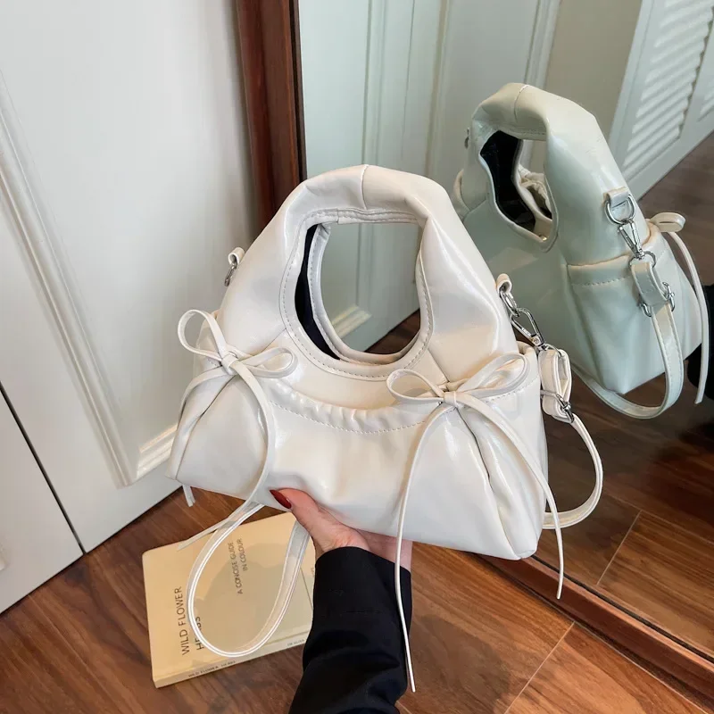 

Женская деловая сумка на одно плечо с простым бантом, женский новый стиль 202, высококачественная маленькая квадратная сумка через плечо