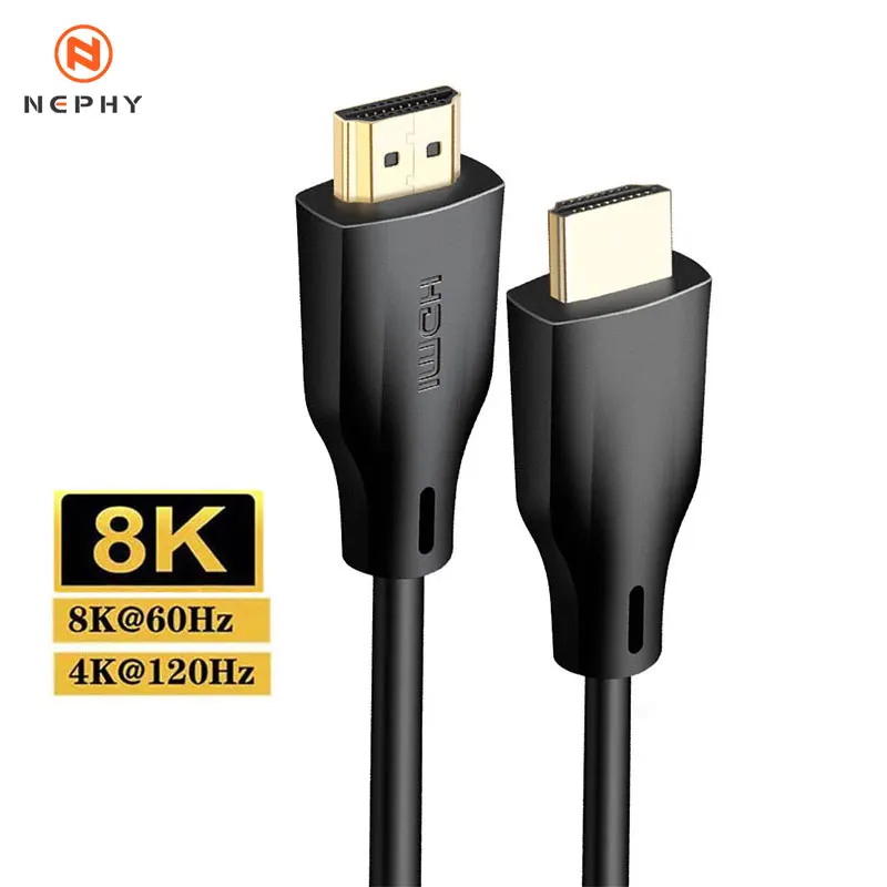 Gold plated HDMI 2.1 Cable 48Gbps Ultra High Speed 8K HDMI Cable 4K/120Hz Dynamic HDR Dolby Atmos for PS5 Xbox Series X Long 5M