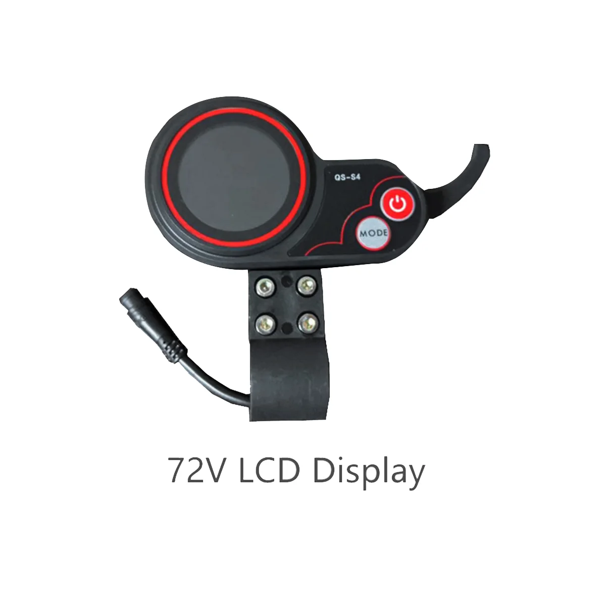 QS-S4 72V Thumb Throttle LCD Display Meter+3PIN Ignition Lock Key Only for Zero 11X Electric Scooter 6PIN Display