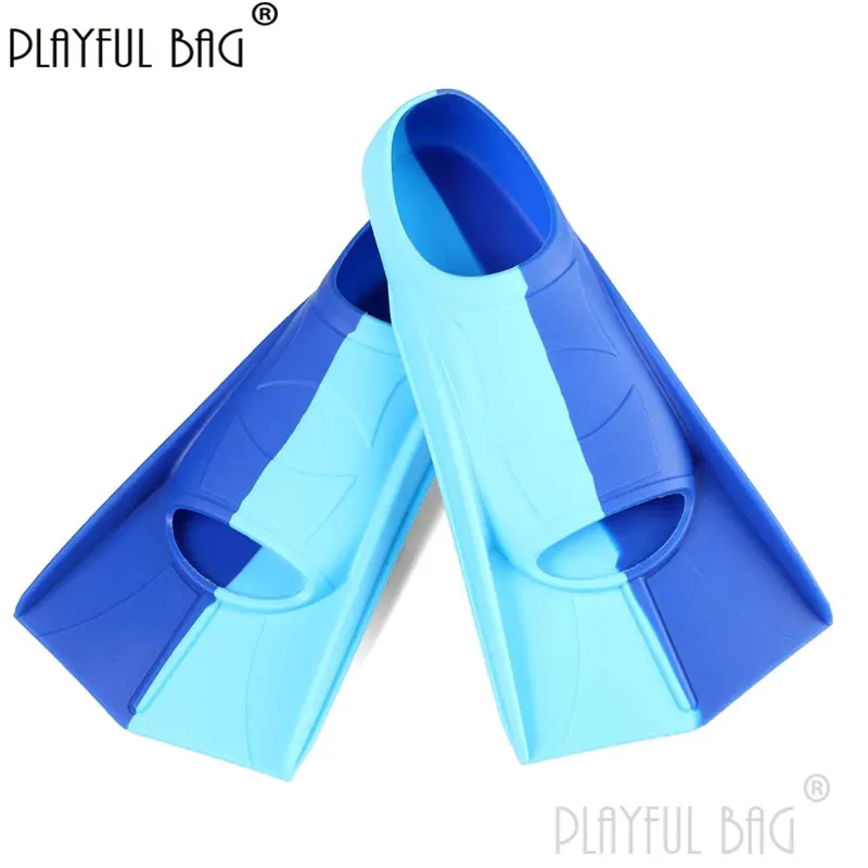 Professional swimming fins children diving frog shoes Kids Swimming training silicone short fins E265