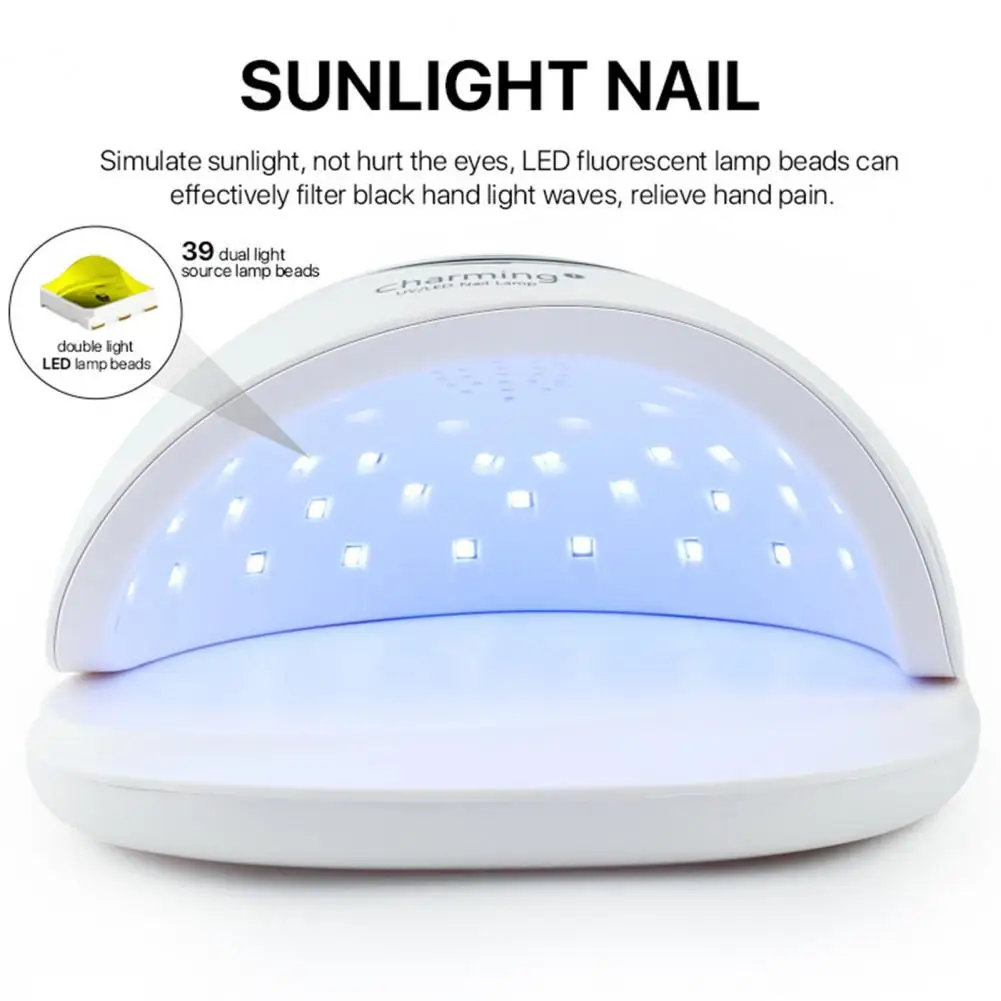 

Cure Nail Gel Reusable Powerful Nail UV Lamp with Timing Function Manicure Tools