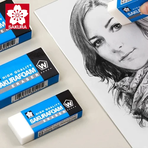 Imagen 2 del producto Borrador japonés Sakura sin residuos XRFW-60, borrador Ultra limpio, accesorios escolares, papelería Kawaii para volver a la escuela, 1 ud.