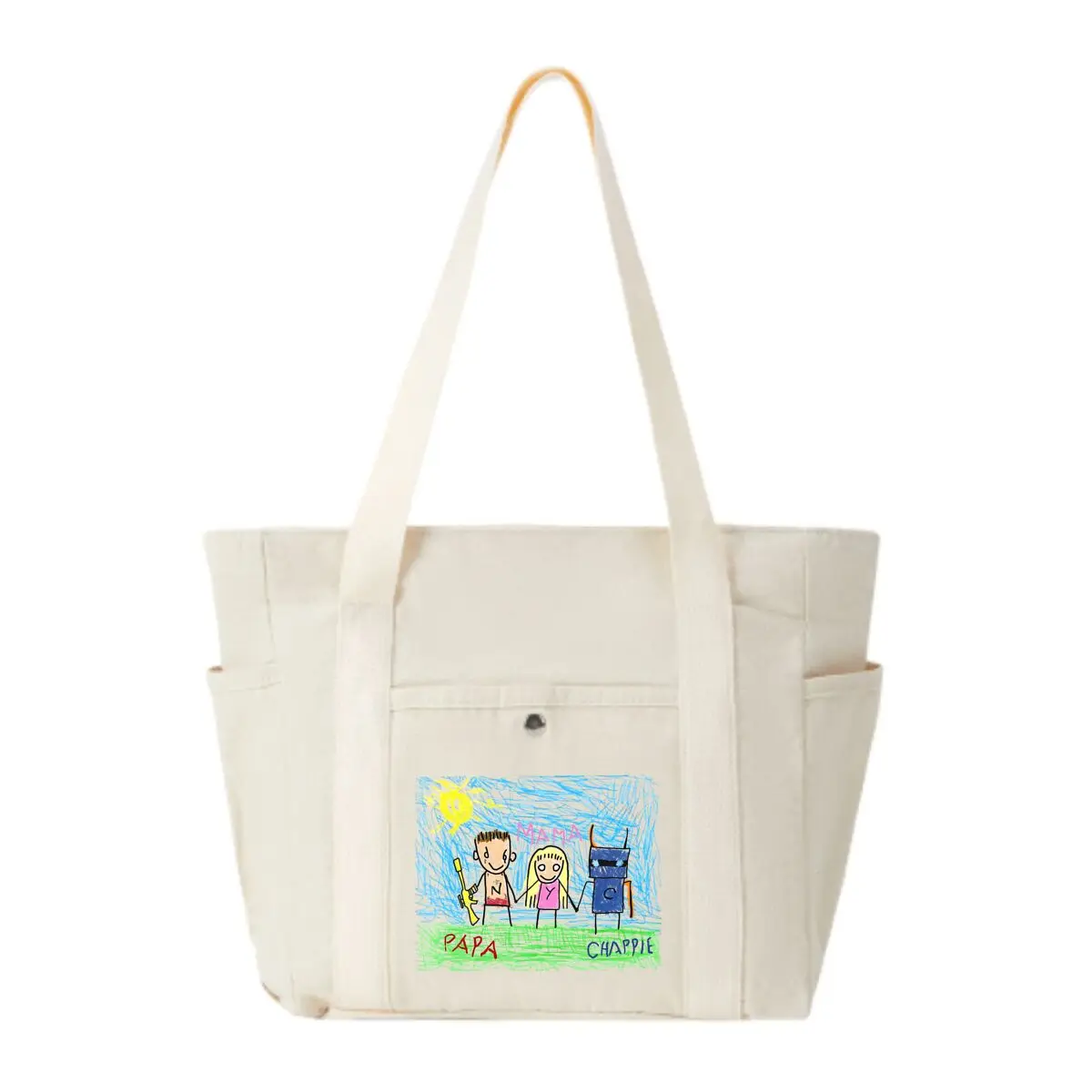 

Kids’ Drawing Holds Pure Joy Everyday Multi-Pocket Bag – Great for School Runs