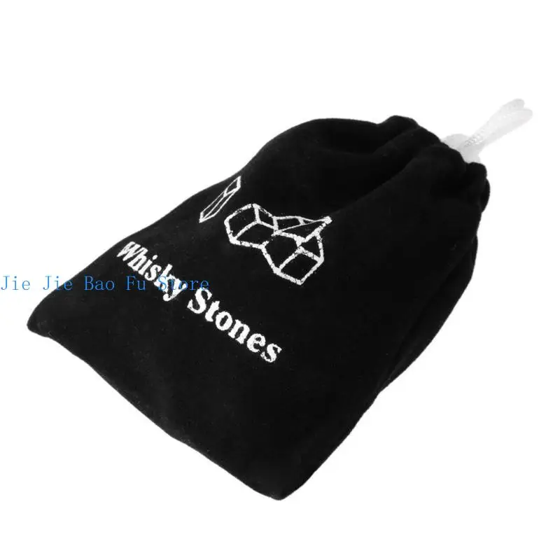 

652F 9pcs Stones Beverage Chilling Stone Sipping Reusable Cooling Rocks for Water Drink Wine Men