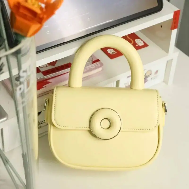 Bloom Sweet Cool Yellow Messenger Women Hot Girls Handle Y2k Hand Bag Female Haruku Aesthetic Crossbody Bags 2024 New