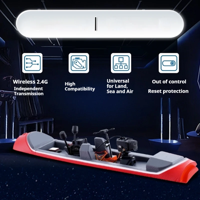 Juego de rastreador de cabeza FMS Syncpilot FPV para modelos de coches de barcos y aviones RC