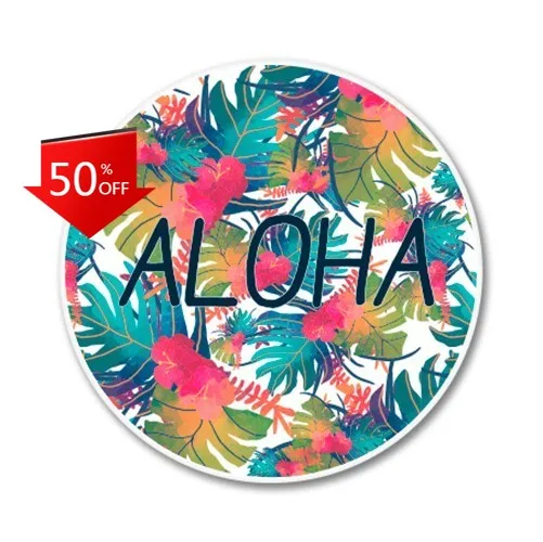 

Aloha Hawaii Tropical Phone Funny Camper Van Boat Laptop Truck Decoration Cool Vintage Retro Aesthetic