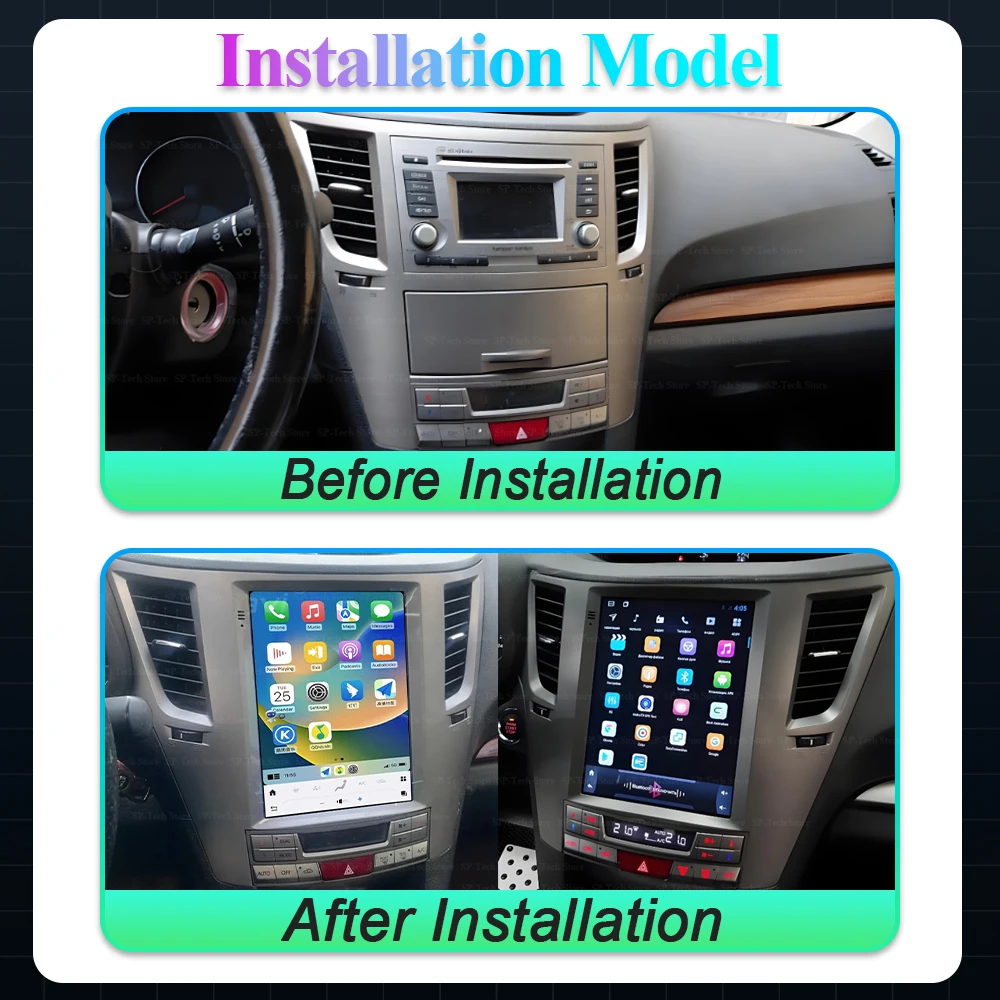 9.7 Inch Android 16 For Subaru Outback Impreza Legacy 2009-2014 Car Radio Multimedia Player Carplay Stereo 5g Gps navigation Rds