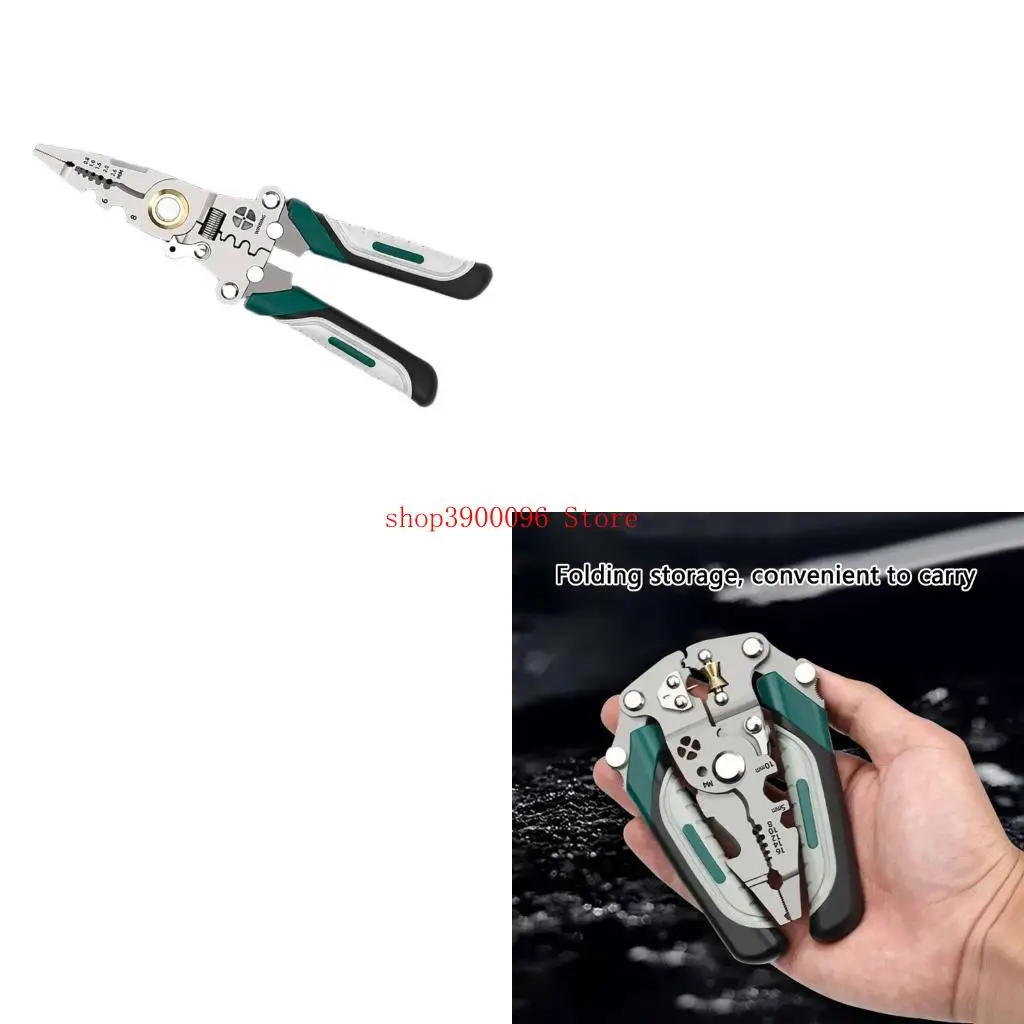 

Wire Stripper Cutter Crimper Pliers Tool With Nonslip Grip For Electrical Work