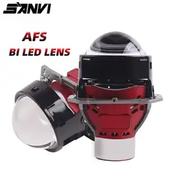 SANVI AFS 3'' Bi LED Lense Projector Lense Auto Driving Light For Hella 3R G5 Upgrade Car Accessories 60W 27360Lux 5500K LHD RHD