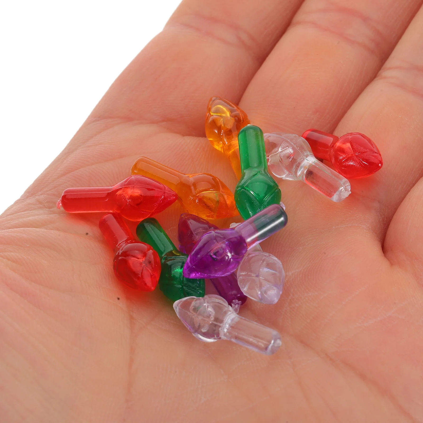 

100pcs Christmas Tree Lights Colorful Twist Bulbs For Ceramic Christmas Tree Replacement Plastic Bulbs Vintage Style Mini Lights